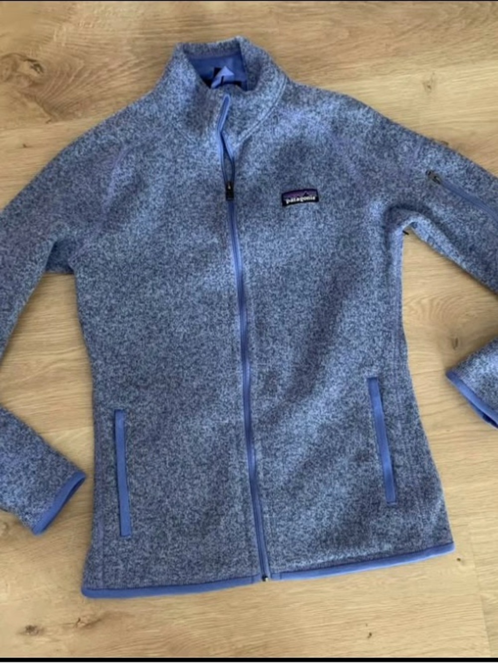 Patagonia periwinkle “Better Sweater” full zip jacket